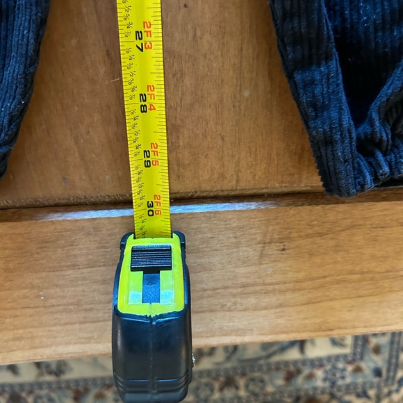 Black Corduroy Kids Overalls with Bear Design - Picture 13 of 15